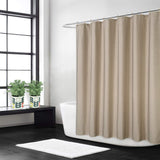 Rideau de douche imperméable Garvee en polyester avec crochets pour salles de bain et baignoires 183 x 244 cm, couleur café