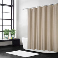 Rideau de douche imperméable Garvee en polyester avec crochets pour salles de bain et baignoires 183 x 244 cm, couleur café