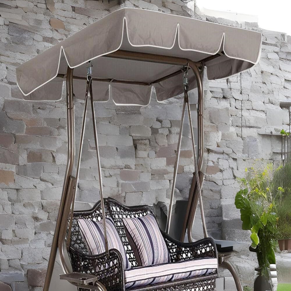 Housse de rechange Garvee pour chaise de patio, 142 x 119 cm, banc 2 places, imperméable, résistante aux déchirures, housse de mobilier d'extérieur, résistante aux intempéries