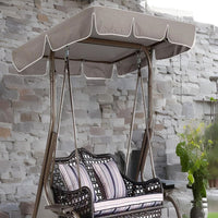 Housse de rechange Garvee pour chaise de patio, 142 x 119 cm, banc 2 places, imperméable, résistante aux déchirures, housse de mobilier d'extérieur, résistante aux intempéries