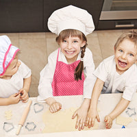 Ensemble de cuisine et de pâtisserie Garvee 11 pièces pour enfants avec tablier ajustable, toque de chef et accessoires sans BPA pour les jeux de rôle et les fêtes d'anniversaire, en coton lavable