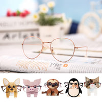 Garvee Porte-lunettes de soleil en bois, mignon, en forme de chat, pour chambre ou bureau