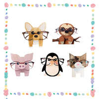 Garvee Porte-lunettes de soleil en bois, mignon, en forme de chat, pour chambre ou bureau