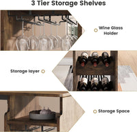 Ensemble table et chaises de bar Garvee pour 2 personnes avec casier à vin et coussins en velours, multifonctionnel et peu encombrant pour la cuisine et la salle à manger, moderne et confortable.
