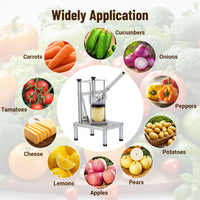 Garvee Coupe-Légumes Professionnel en Acier Inoxydable avec 4 Lames Interchangeables pour Restaurant, Cuisine Professionnelle et Maison