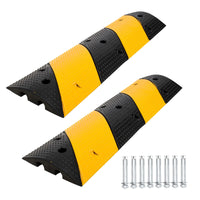 Garvee Rubber Speed Brake 3,3 pi, 2 canaux, amortisseur de chocs, antidérapant, thermoplastique, noir et jaune, pour asphalte et garage