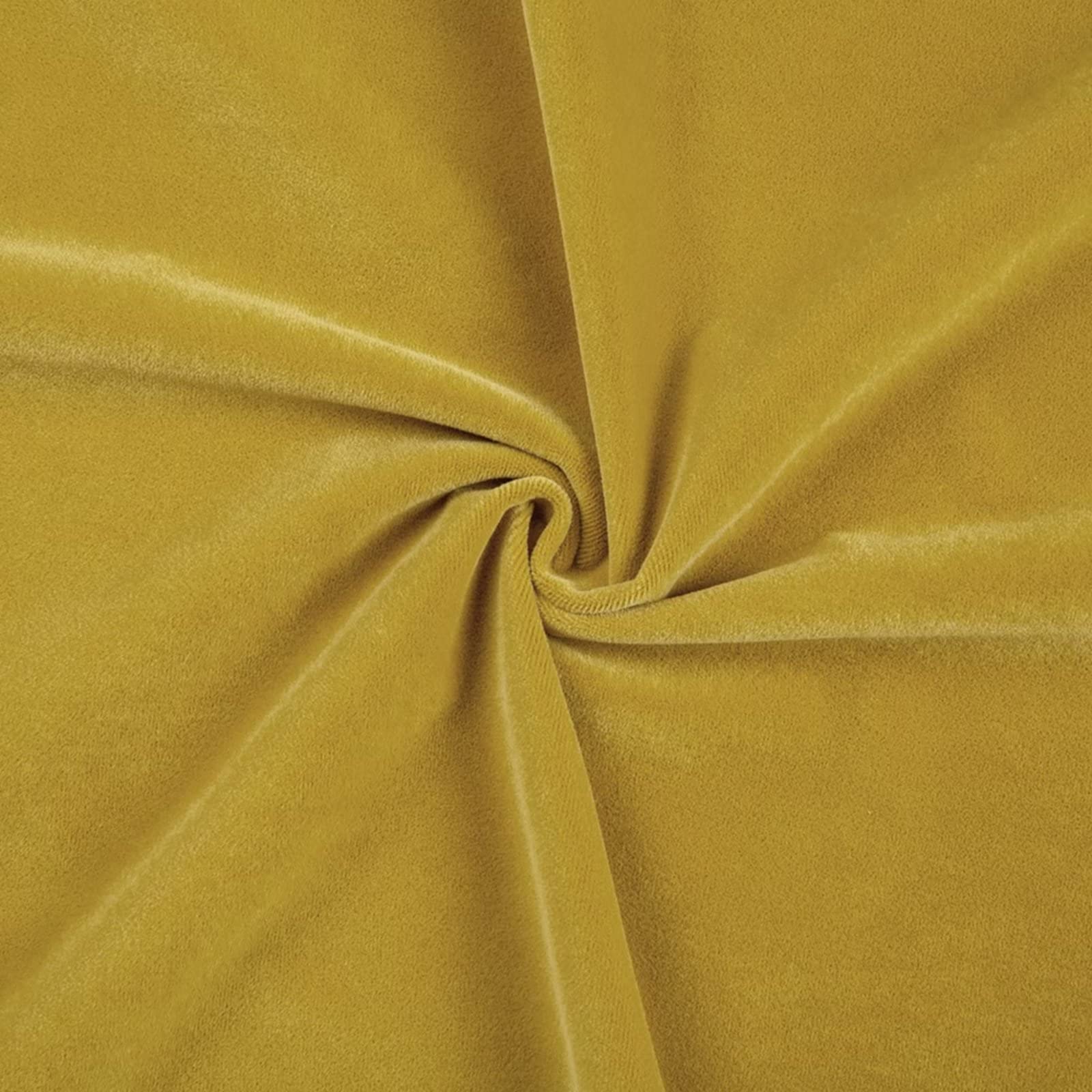 Rideaux Garvee en velours jaune 107 x 244 cm, occultants et insonorisants, 100 % polyester, style bohème, à pompons, pour salon ou chambre.