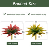 Garvee plante tequila artificielle rouge, 22 feuilles réalistes, plastique durable, décoration intérieure et fêtes