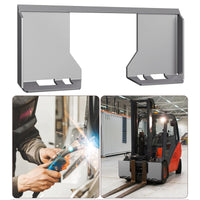 Plaque de montage Garvee pour chargeuse compacte 46 po x 18,5 po – Acier, 3/8 po d'épaisseur pour mini-pelles et engins agricoles