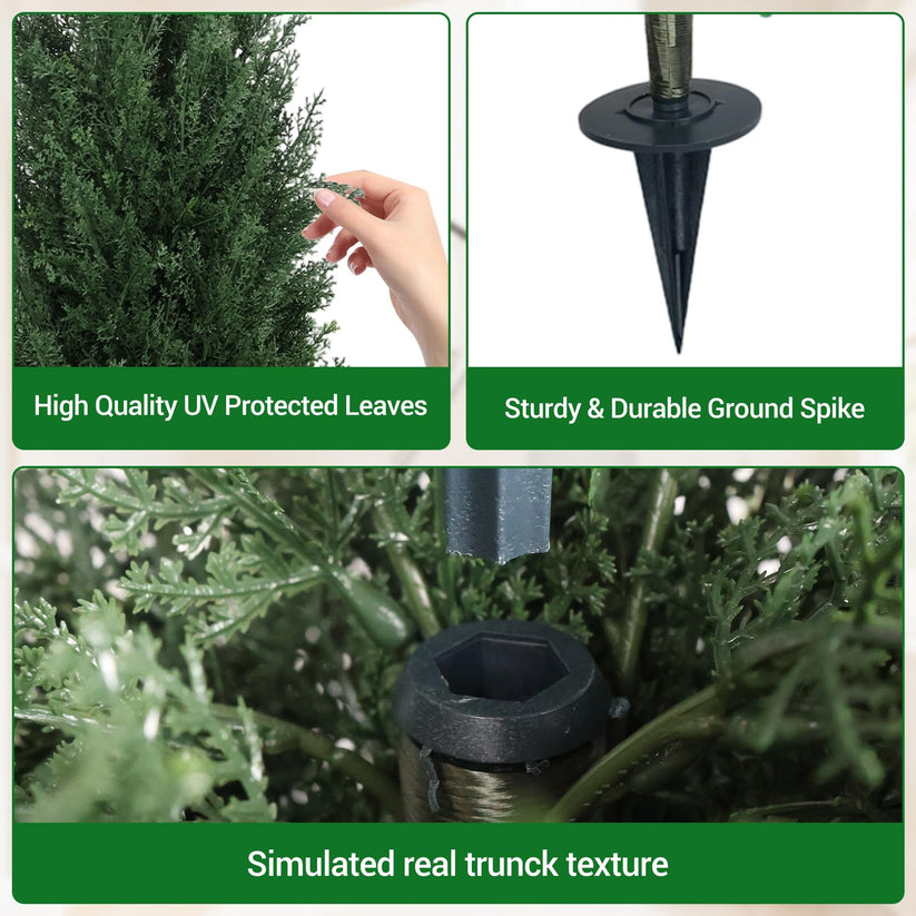 Verdure artificielle sans arrosage ni taille pour entrée et patio