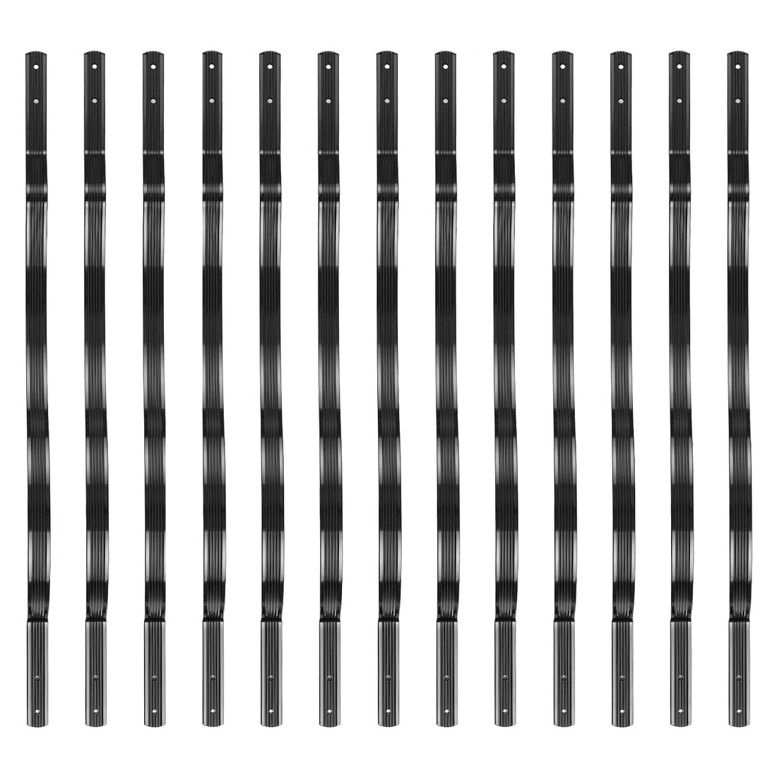 Poteaux de garde-corps en aluminium Garvee – Noir mat, parfaits pour les terrasses et les escaliers, robustes et durables