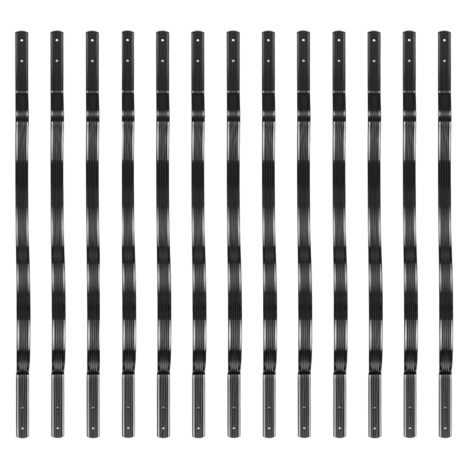 Poteaux de garde-corps en aluminium Garvee – Noir mat, parfaits pour les terrasses et les escaliers, robustes et durables