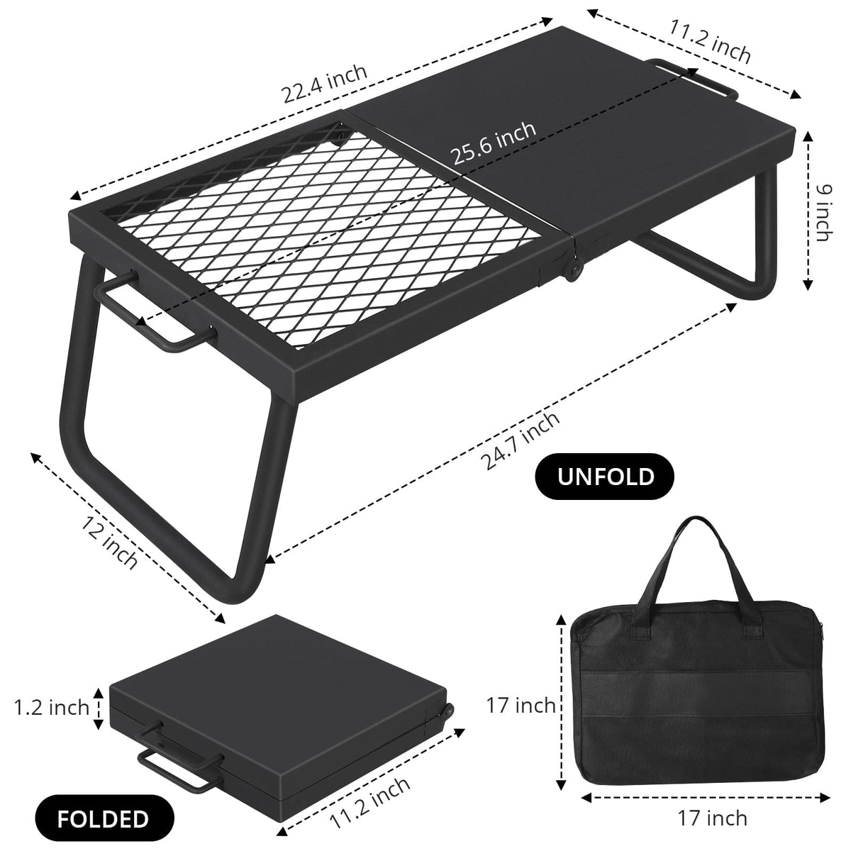 Garvee Lot de 2 chaises pliantes noires avec coussins, similicuir et structure métal robuste, intérieur/extérieur, charge max. 159 kg, faciles à ranger