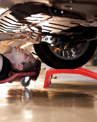 Ensemble de rampes de levage Garvee pour voiture, capacité de 3630 kg (8000 lb), 2 rampes en acier, hauteur de levage de 20 cm (8 po), antidérapantes, robustes, rouges, 91 x 33 x 23 cm (36 x 13 x 9 po), pour atelier et garage