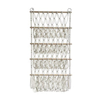 Garvee Étagère à peluches à 4 niveaux, organisateur de jouets suspendu pour chambre d'enfant, 105 x 52 cm, blanc