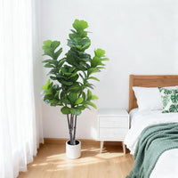 Arbres artificiels Garvee de 2,13 m (7 pi) pour intérieur, réalistes, faciles d'entretien, durables et polyvalents, verts.
