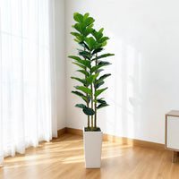 Arbre artificiel d'intérieur Garvee de 1,8 m (6 pi) réaliste, sans entretien, polyvalent et durable, vert