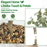 Arbre artificiel Garvee de 1,5 m (5 pi) d'intérieur, réaliste, sans entretien, décoratif et polyvalent pour la maison et le bureau (vert).