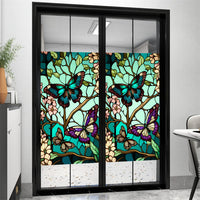 GARVEE Motyl Film de protection UV pour fenêtres, film statique transparent, 60 x 100 cm, pour espaces de vie.