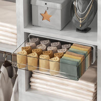 Organisateur de tiroir extensible Garvee pour armoires de cuisine, tiroirs, blanc, petit, polyvalent