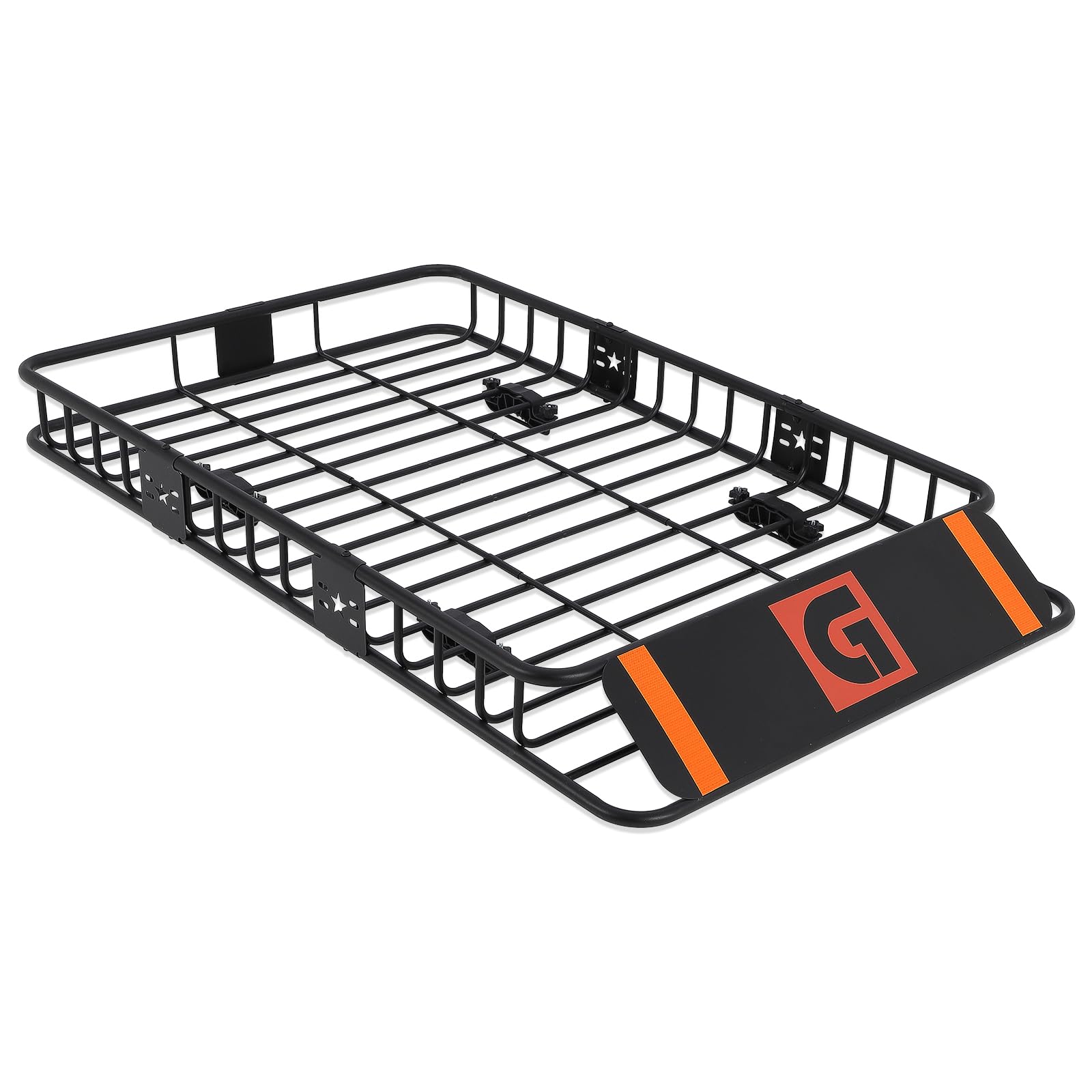 Galerie de toit Garvee 64 x 39 pouces en acier antirouille pour voiture et SUV, camping et voyages, extensible jusqu'à 200 lb