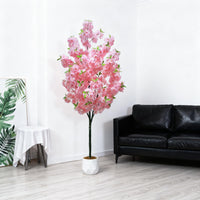 Arbre artificiel d'intérieur Garvee de 1,80 m, réaliste et sans entretien, matériau de haute qualité, décoration polyvalente pour la maison et le bureau, vert