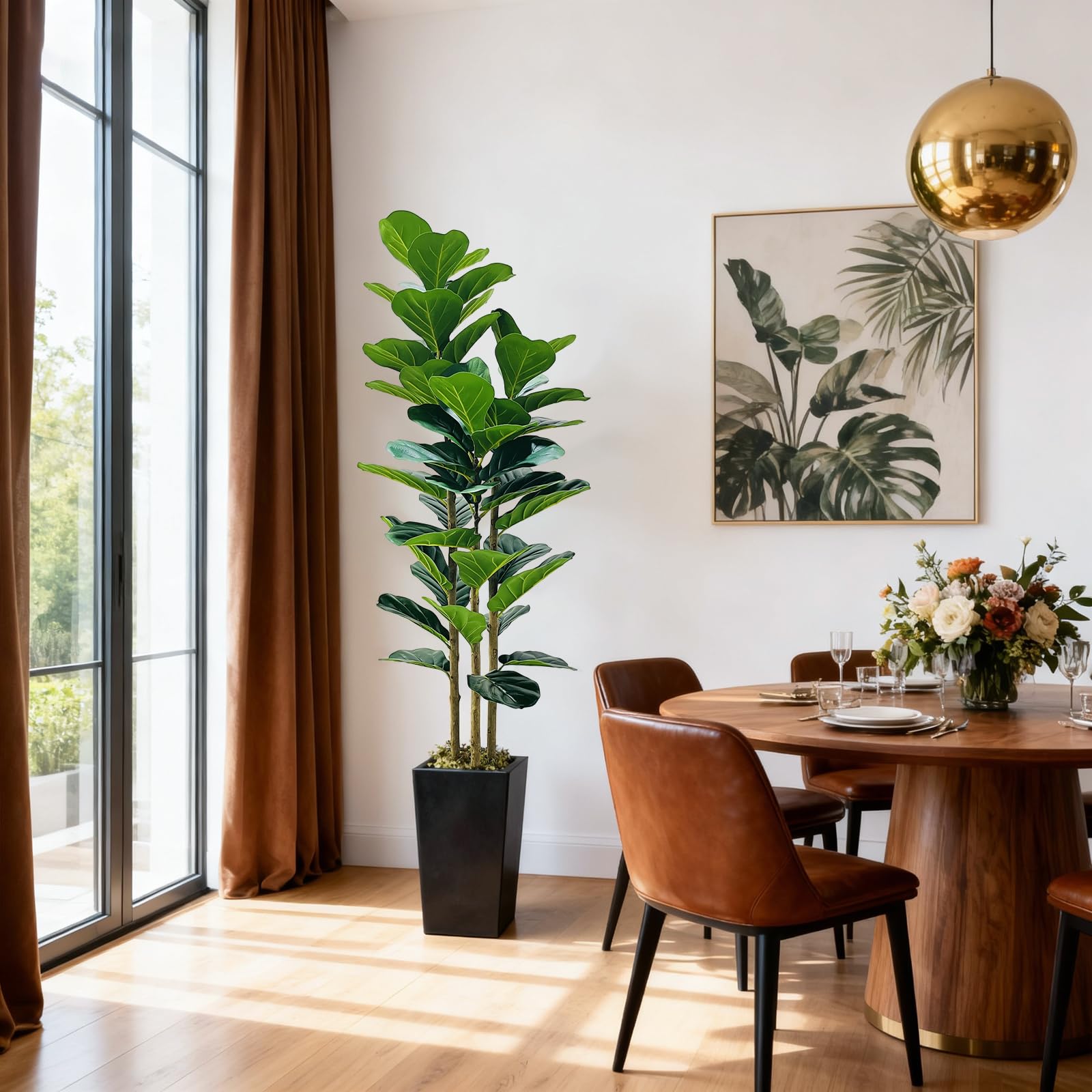 Arbre artificiel d'intérieur Garvee de 1,5 m, design réaliste, sans entretien, idéal pour la maison et le bureau, écologique