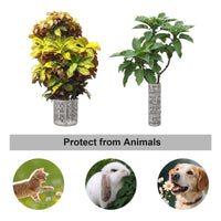 Protections d'arbres Garvee, lot de 10, grilles de protection en plastique pour troncs d'arbres, PVC résistant aux intempéries, respirant, sans danger pour l'entretien des jardins et des espaces verts.
