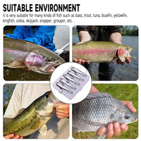 Ensemble de 5 leurres de pêche 3D Garvee avec yeux à 360°, réfléchissants, 2 hameçons, 30 g, pour eau douce et eau salée, réalistes, durables et polyvalents.