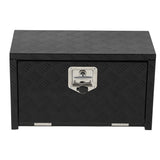 Garvee Coffre sous châssis en aluminium robuste 61 cm, rangement étanche noir pour pick-up, camion et remorque, idéal benne et utilitaire - Noir