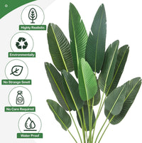 Garvee Oiseau de Paradis Artificiel 183 cm, 13 Troncs Ajustables, Plante Réaliste pour Décoration Intérieure et Extérieure