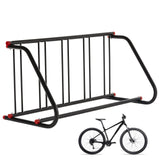Support de vélo de sol Garvee pour 5 vélos, en métal résistant à la rouille, pour l'intérieur et l'extérieur, idéal pour les garages et les écoles, 100 % acier, gain de place.