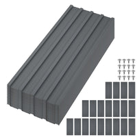 Tôles de toiture métalliques Garvee, 20 pièces, acier galvanisé, 0,25 mm, antirouille, imperméables, pour jardin et terrasse, 110 x 45 cm