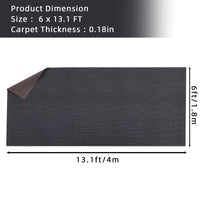Tapis de sol marin antidérapant Garvee 1,8 x 4 m, gris, pour bateaux, yachts, SUP, kayaks et camping-cars.