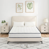 Garvee Matelas 140 x 200 cm, Ressorts Ensachés 7 Zones, Hauteur 21 cm, Confort H3, Mousse, Housse Microfibre, Enfants et Adultes