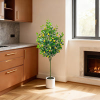 Arbre artificiel Garvee de 1,5 m (5 pi) pour intérieur, design réaliste, sans entretien, polyvalent pour la maison et le bureau, écologique
