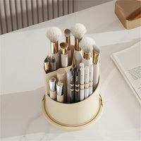 Garvee Organisateur de maquillage, rotatif à 360°, grande capacité, pour coiffeuse, bureau, salle de bain, noir