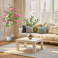 Bougainvillier artificiel Garvee de 1,20 m, facile d'entretien, pour la décoration de bureau et de maison, vert, en plastique