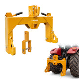 Garvee Attelage Rapide 3 Points Catégorie 1, Crochet Réglable 5 Positions, Acier Renforcé, Adaptateur, Récepteur 5,1cm, Usage Agricole, 1361kg - jaune