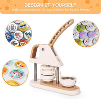 Machine à badges Garvee 58 mm – Matériau ABS, machine à badges DIY pour enfants, projets scolaires et créatifs