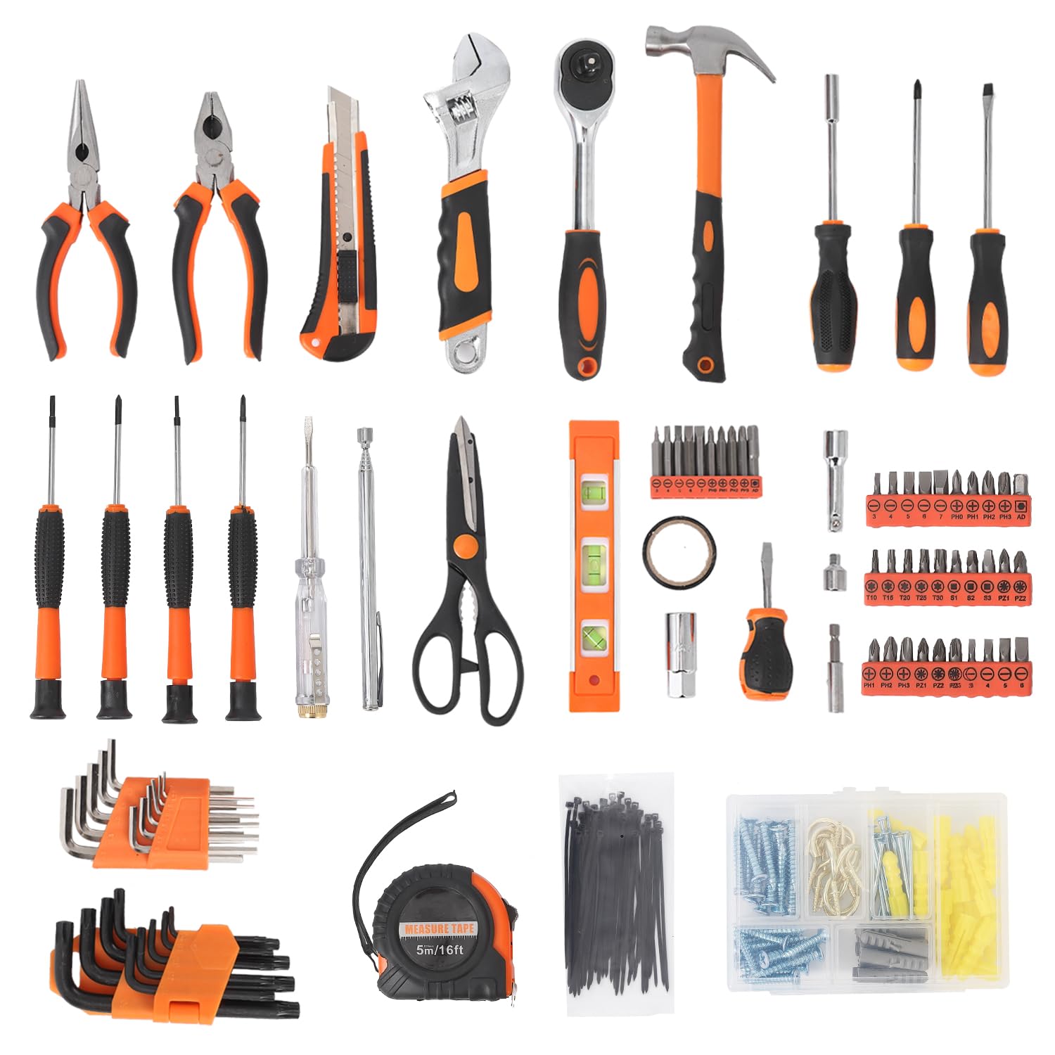 Coffret d'outils Garvee 247 pièces – cliquet 72 dents, acier de haute qualité pour voiture, maison et atelier professionnel