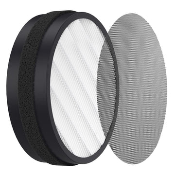 Filtre de rechange Garvee pour purificateur d'air H13 True HEPA à charbon actif, filtration en 4 étapes, blanc, pour usage domestique, remplacement facile
