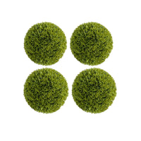Garvee Lot de 4 boules de buis artificielles Ø 30 cm en PE, résistantes aux UV et à l’eau, à suspendre, pour jardin et mariage