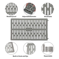 Protections d'arbres Garvee, lot de 10, grilles de protection en plastique pour troncs d'arbres, PVC résistant aux intempéries, respirant, sans danger pour l'entretien des jardins et des espaces verts.