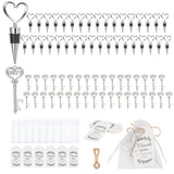 Coffret ouvre-bouteilles Garvee, 24 pièces, couteau de sommelier en acier inoxydable avec pochette, étiquettes cadeaux, mariage, anniversaire, en forme de cœur, transparent - 
