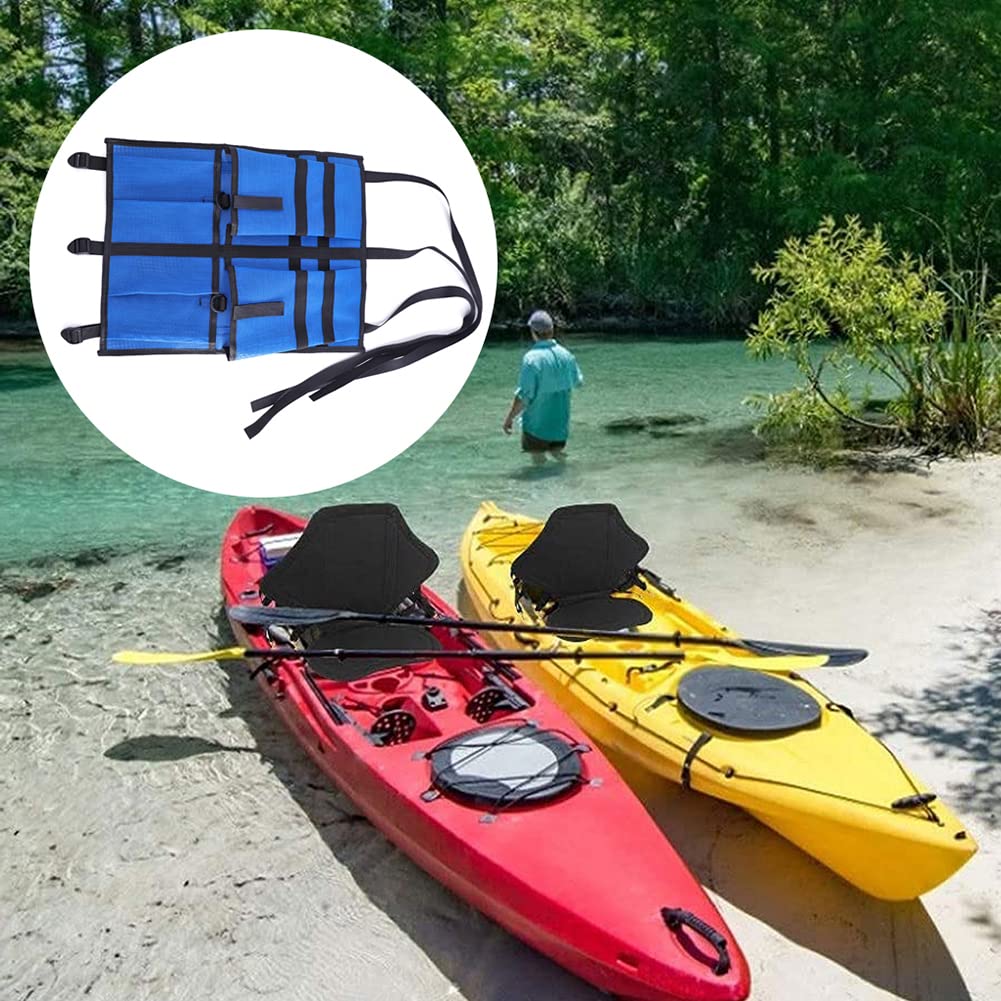 Sac de rangement pour kayak Garvee avec sangle réglable, matériau durable, organisateur sous le siège, idéal pour les sports nautiques, noir