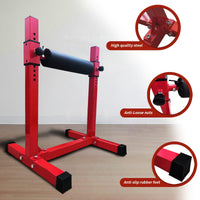 Support pour squat bulgare Garvee avec 11 hauteurs, rembourrage confortable, acier pour salle de sport et domicile, léger et polyvalent