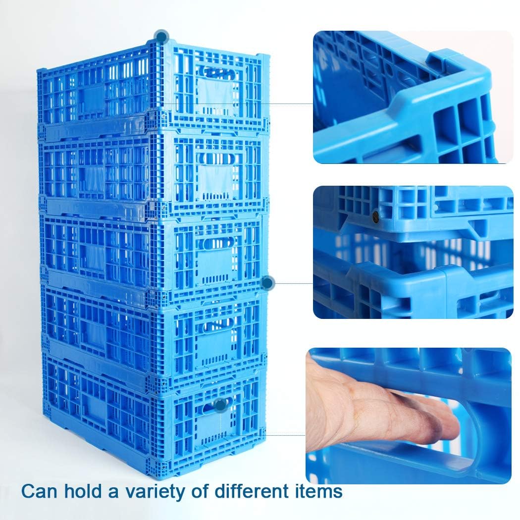 Boîte de rangement Garvee, en plastique transparent, empilable, pour la maison et le bureau, polyvalente et robuste