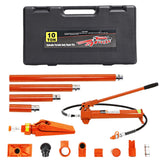 Garvee Kit Porta Power 10 t, Hydraulique Puissant, Construction Robuste En Acier Durable, Accessoires Complets, Mallette Transport Sécurisée - Orange