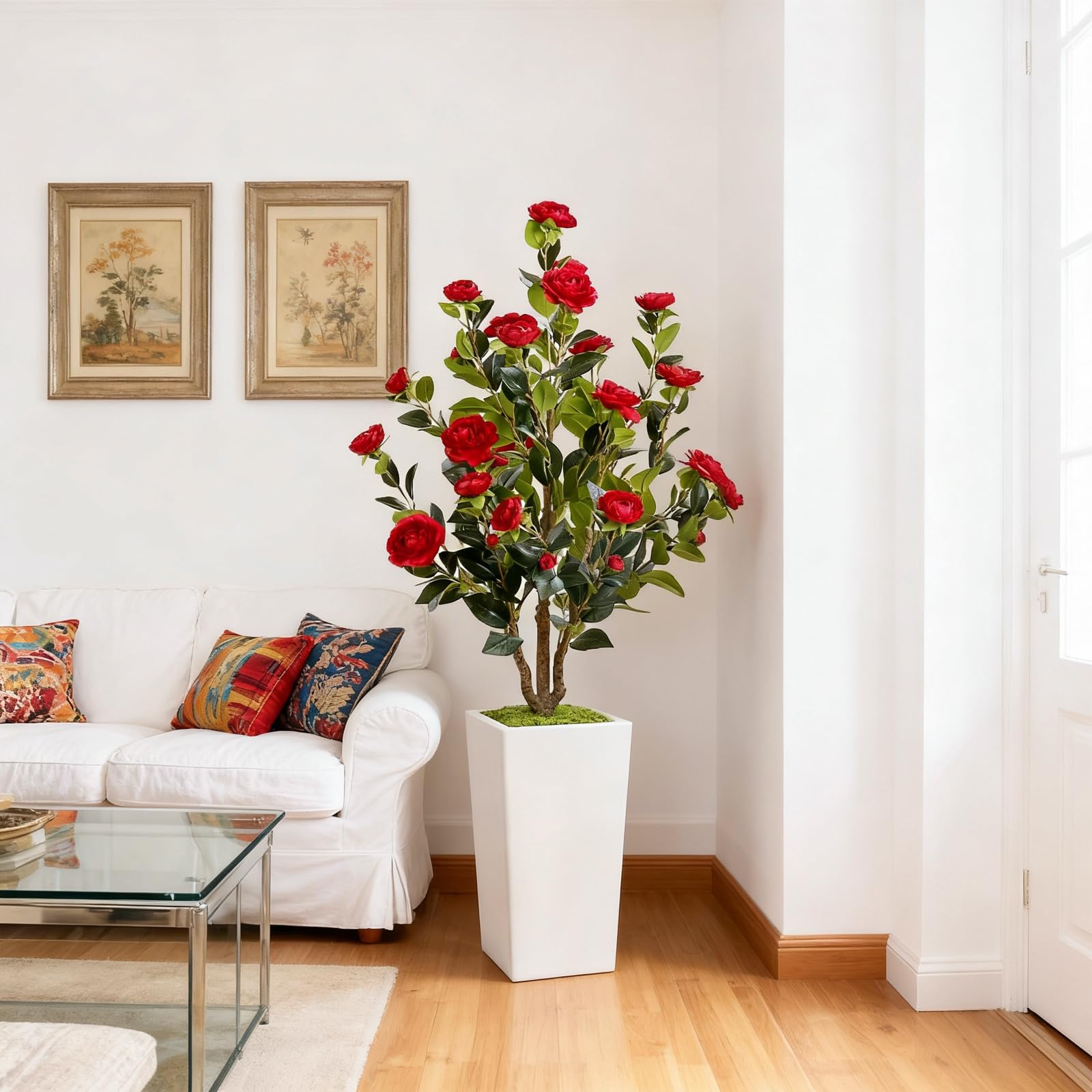 Arbres artificiels d'intérieur Garvee de 1,20 m, design réaliste, sans entretien, polyvalents pour la maison et le bureau, écologiques